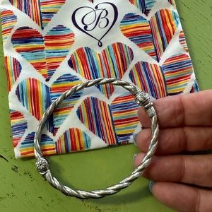 BRIGHTON Silver Hinged Charm Bracelet